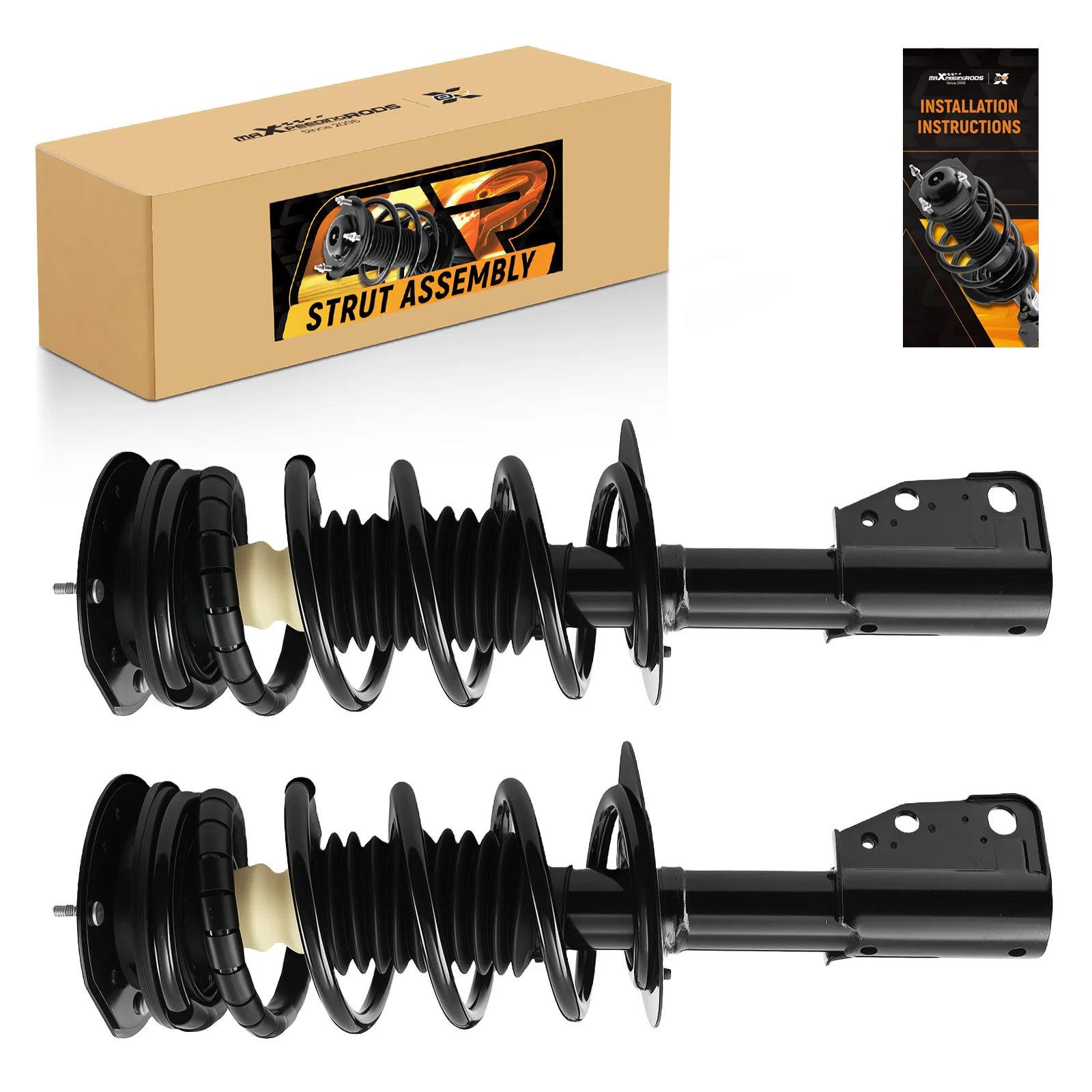 

MaXpeedingrods 2PCS Front Struts Spring Assembly Suspension Parts for Chevrolet Cavalier 1999-2005 OE 172174 1332320 SR4024