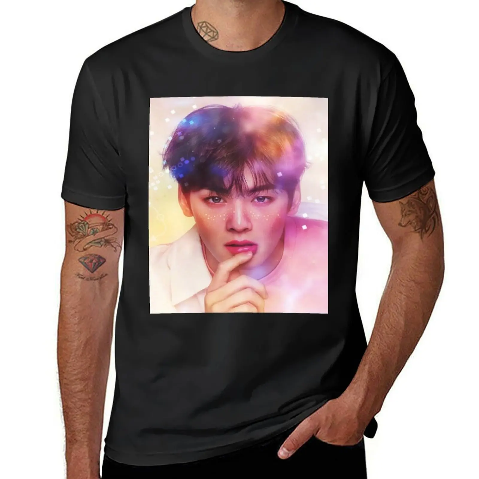 

Cha eun woo (astro) T-Shirt cute tops Aesthetic clothing vintage clothes mens clothes