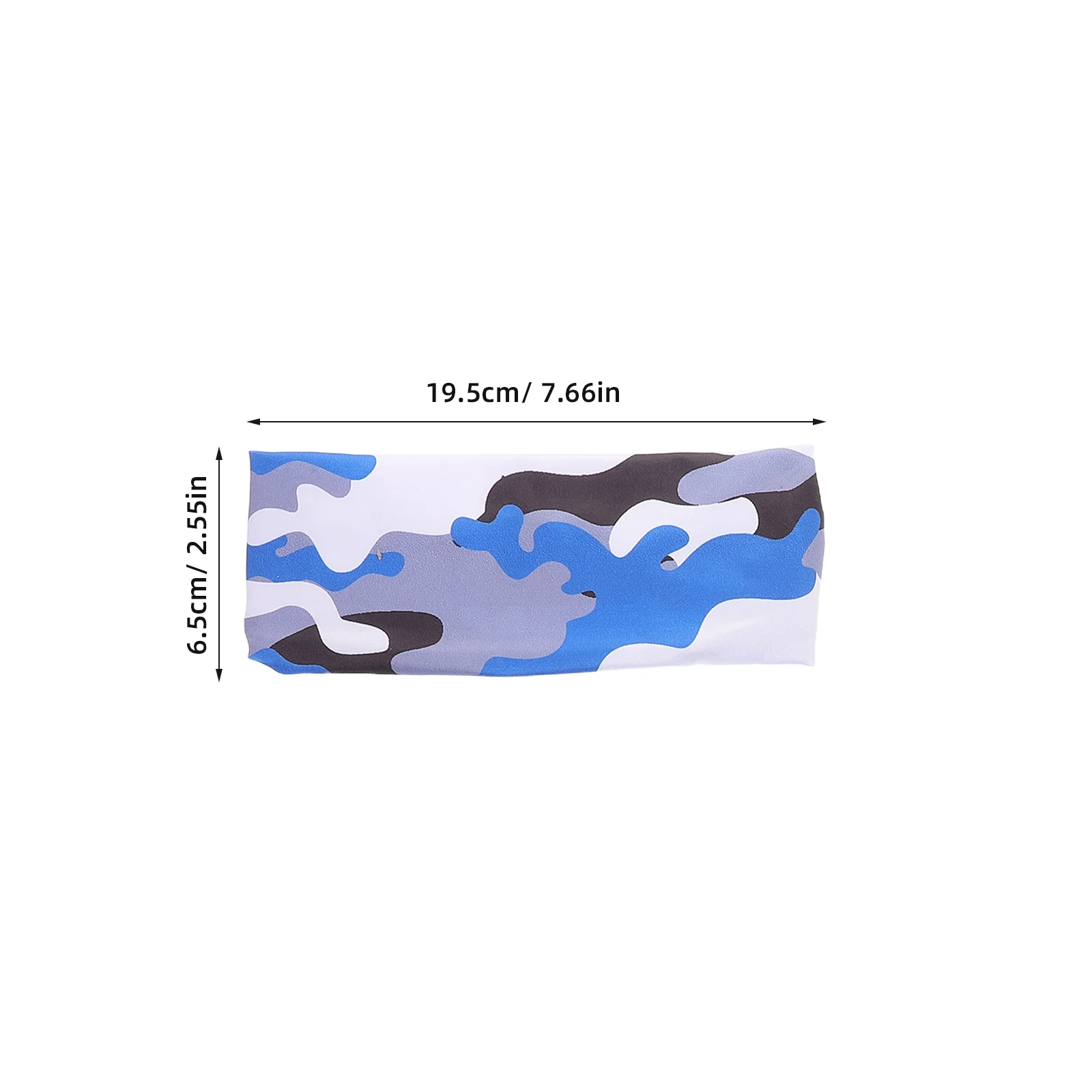 8 قطع من عصابات الرأس المموهة الرياضية المرنة المريحة الممتصة للعرق، رباط شعر رياضي للياقة البدنية في الهواء الطلق #4