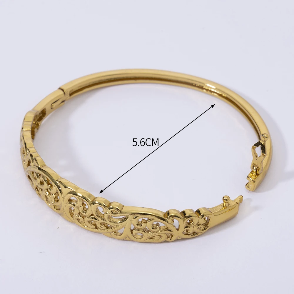 LUIZADA 2025, neues Vintage-Armband für Damen, afrikanische Hochzeit, luxuriös, vergoldet, Braut, exquisiter Glücksarmreif, Schmuck – Detail 11