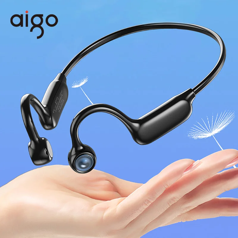 Aigo G01 Air Conduction Bluetooth Earphone 2024 Wireless Sport Running Non In Ear Health Protect Dynamic Sound Effects Headphone