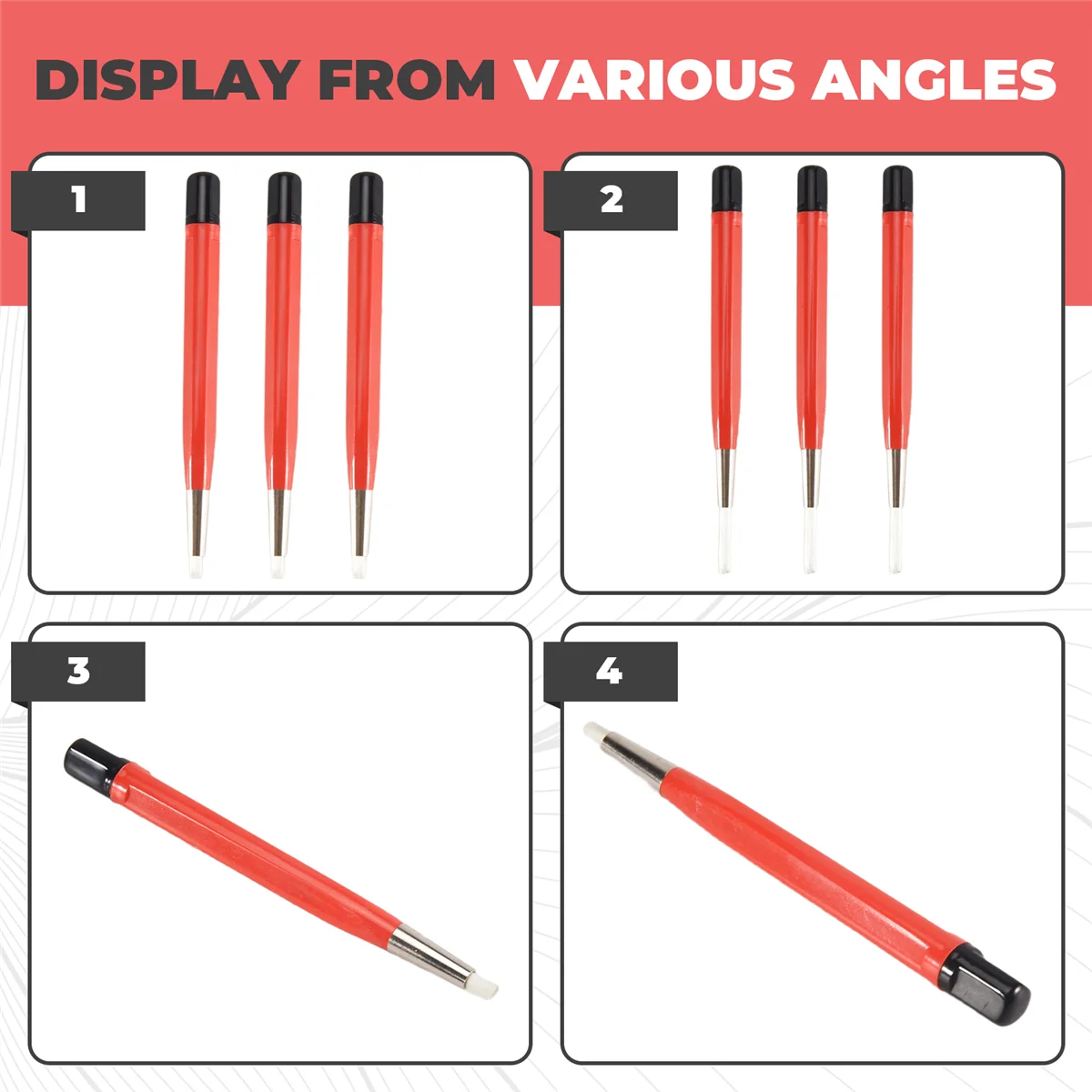 Bolígrafo de fibra de vidrio A06K, 3 uds., joyería, reloj, limpieza de monedas, aplicaciones electrónicas, eliminación de óxido y corrosión