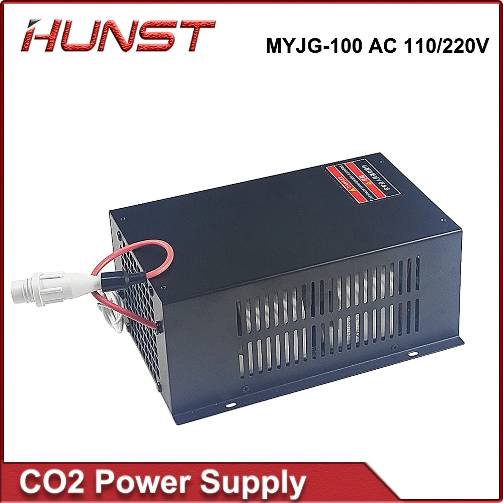 

HUNST CO2 Laser Power Supply MYJG 100W Supports 110/220V Voltage and is Used for 80W 100W CO2 Laser Engraving Machine Glass Tube