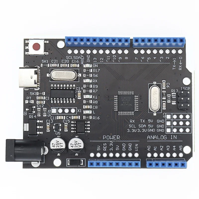 Placa de desarrollo para UNO R3 CH340G MEGA328P Chip SMD 16Mhz para Arduino UNO R3 CABLE USB ATEGA328P un juego