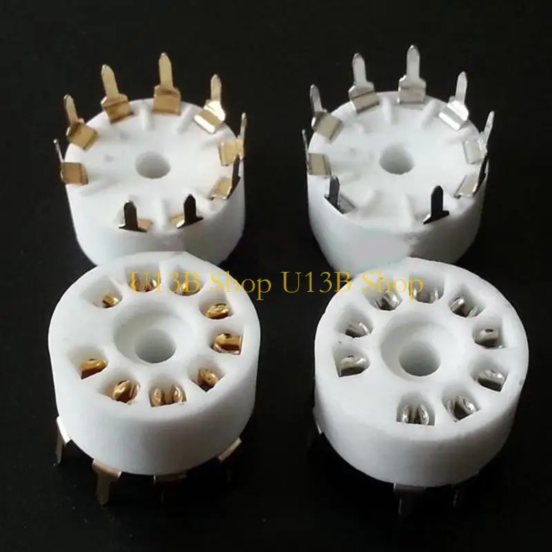 U13B 5pieces B9A Ceramic 9PIN Tube сокет для 12AX7,12AT7,12AU7, ECC83, ECC82 E88CC