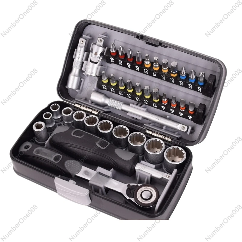 

Mini Ratchet Wrench Sleeve Batch Combination Hardware Tool Set S2