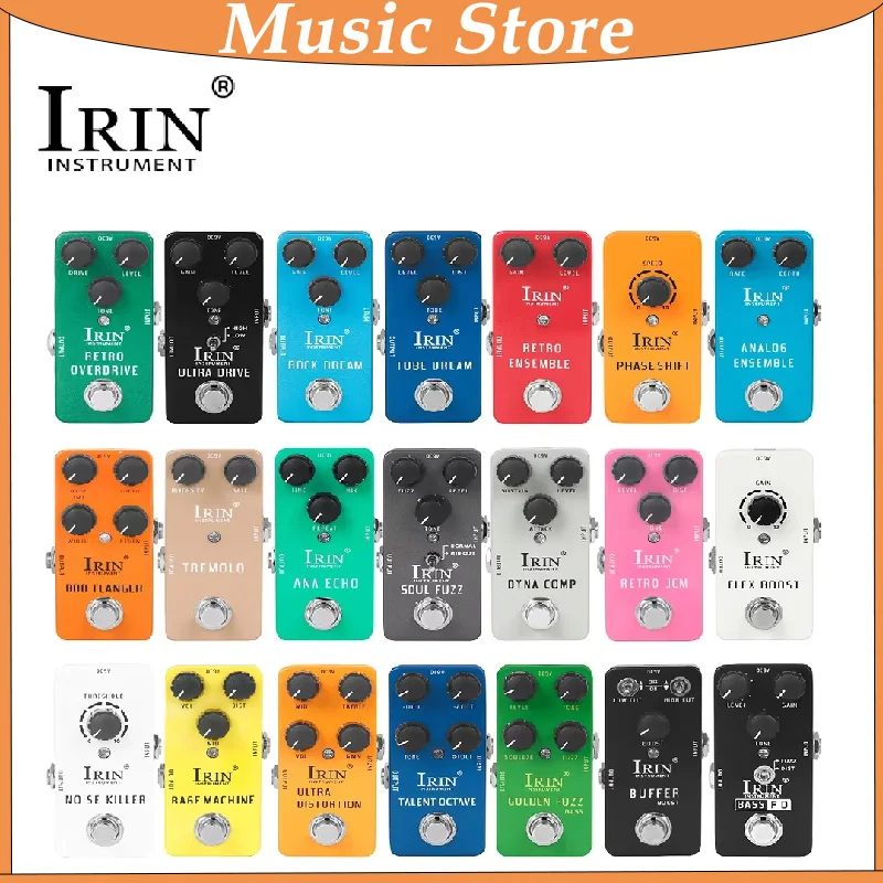 Irin rs neue Multi-Effekte analoge Verzögerung Retro Überlast Effektor E-Gitarre Bass-Effekte Pedal Gitarre Zubehör