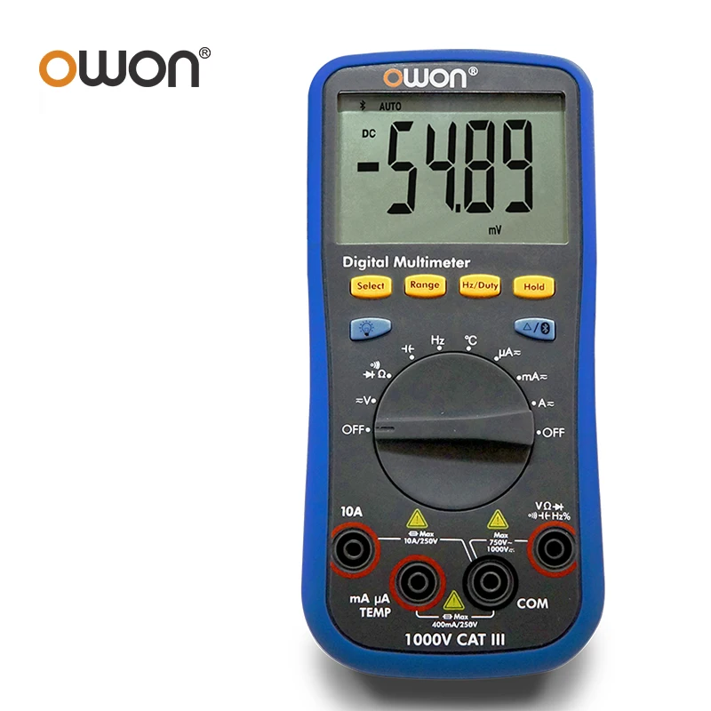 Imagem -05 - Owon B33 Mais D33 Multímetro Digital Multifuncional em Registrador de Dados Mais Multímetro Mais Medidor de Temperatura com Extrato de Fala Bluetooth
