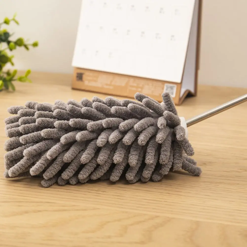 

1 комплект: телескопическая ручная щетка-удлинитель из микрофибры и шенилла для уборки пыли в автомобиле, компьютере и доме