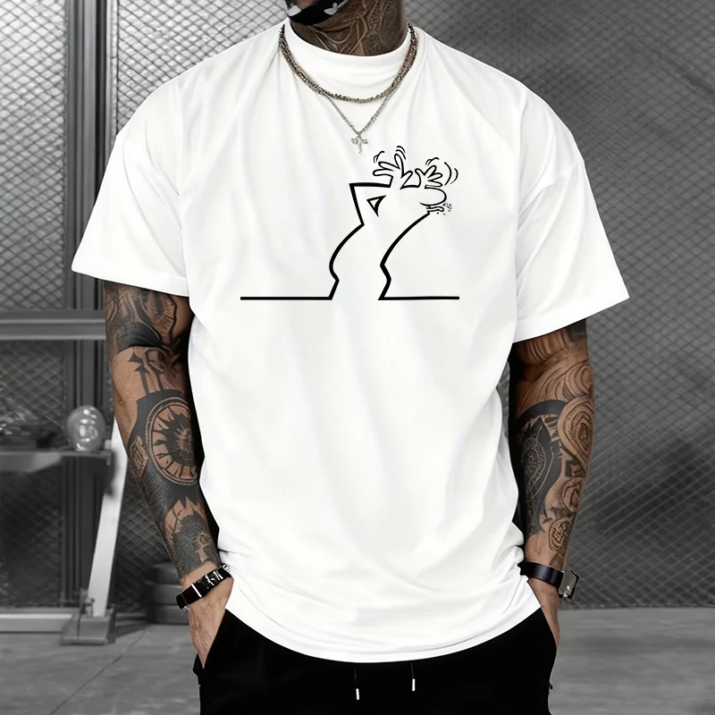 Männer Top Hohe Qualität 100% Baumwolle T-shirts Sommer Frühling Männlich Täglich Casual Mode Rundhals Kurzarm T-shirts – Detail 2