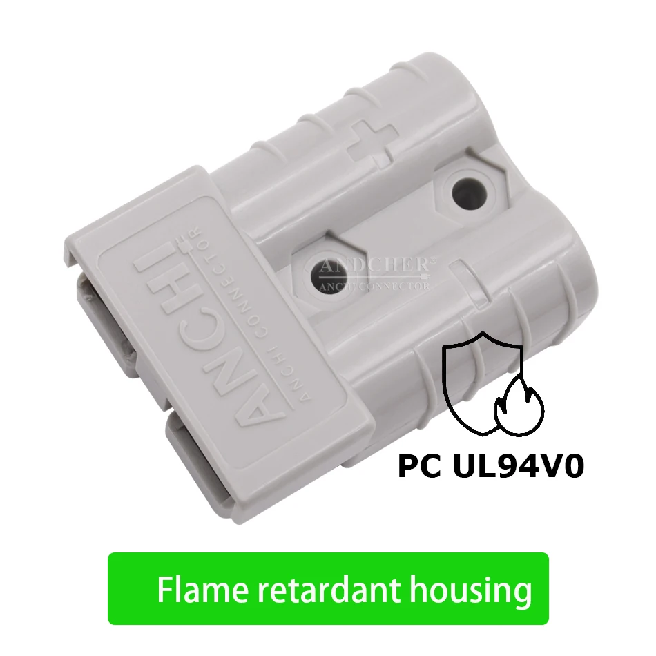 High Current For Anderson Battery Power Connector 50A 120A 175A 350A 600V Double Pole Connector Plug For UPS Electric Forklift