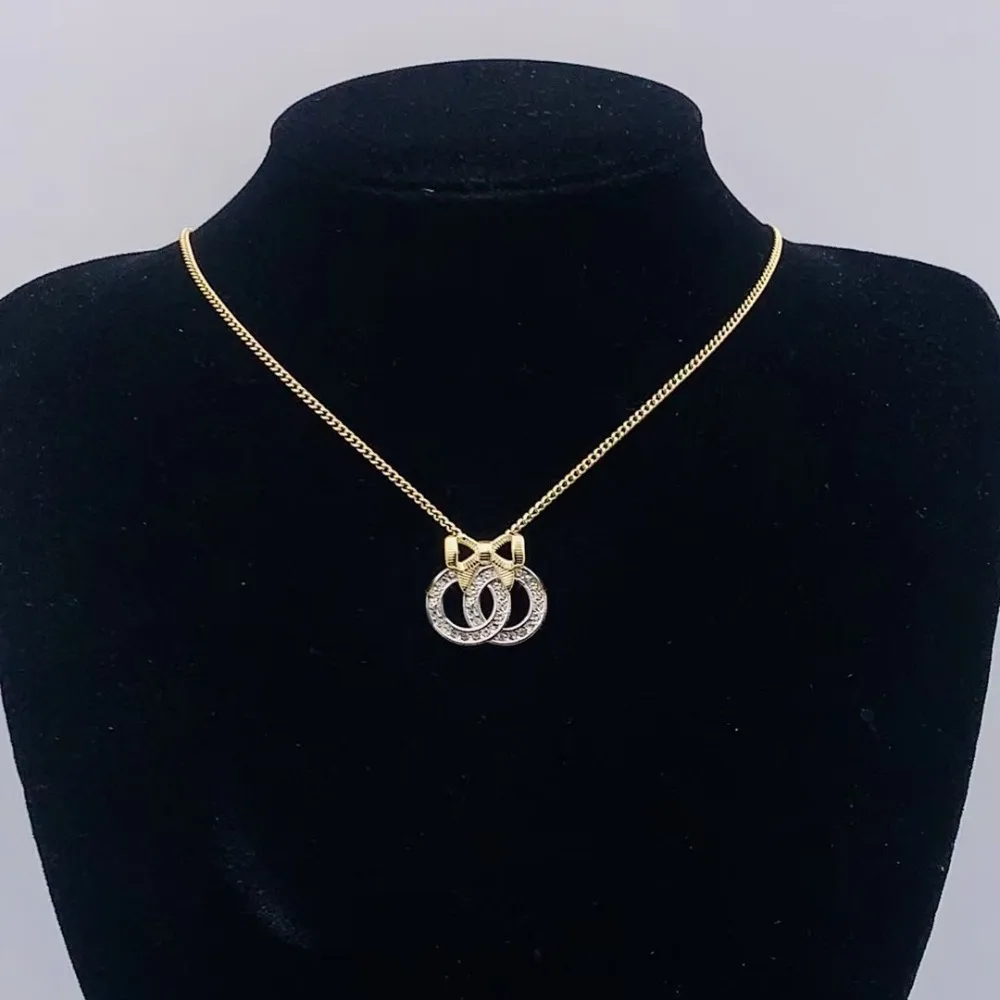 

2025 хит продаж, ожерелье с двойной буквой C, женское модное высококачественное ретро-ожерелье