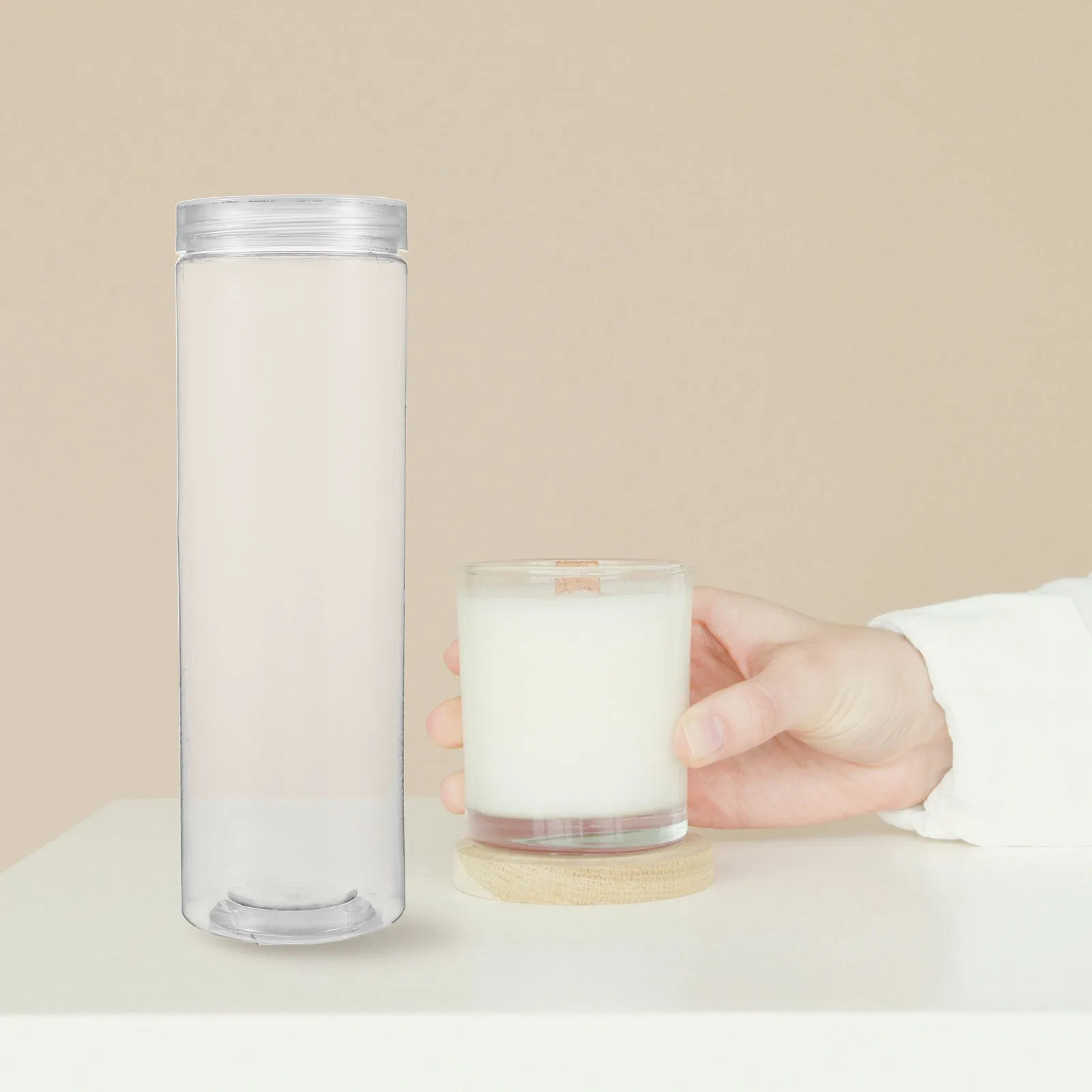 

6Pcs Clear Airtight Cookie Jars Biscuit Containers Transparent Food Storage for Kitchen Countertop Cracker Containers