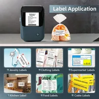 Portable Thermal Self-adhesive Labels Printer Mini Maker Pocket Printer Mobile Bluetooth Pocket Tag Price Machine NEW 1