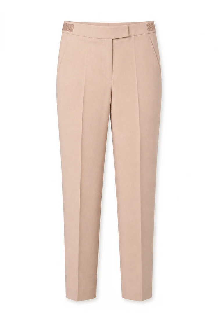 K2648X Luxusmarkenkleidung für Damen, lange Wollhosen, formelle Businesskleidung, Bürohosen für Damen – Detail 6