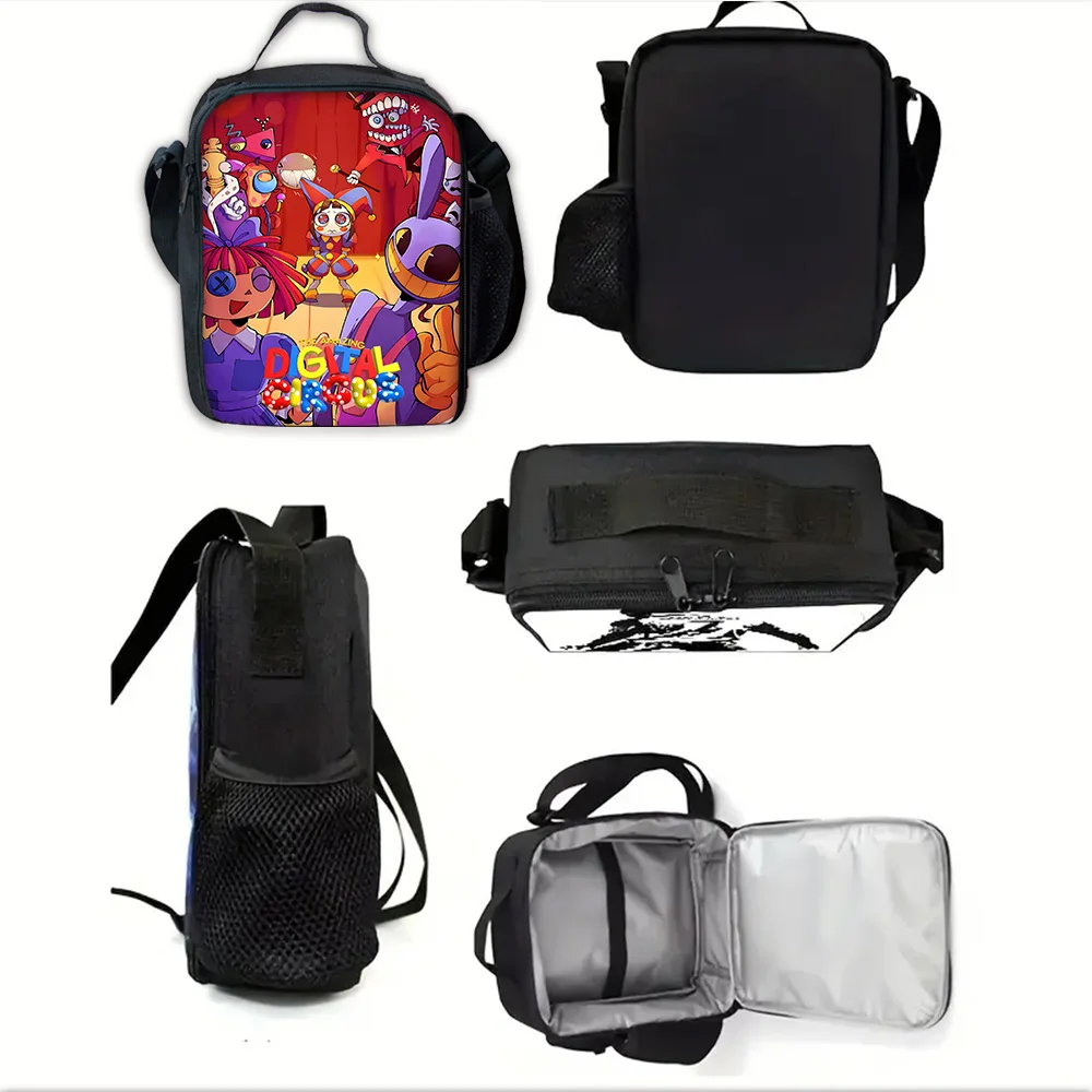 Mochila escolar para niños de Cartoon A-AmazingS DigitalS Circus con bolsas para el almuerzo, bolsas para lápices, mochilas escolares para niños y niñas, el mejor regalo