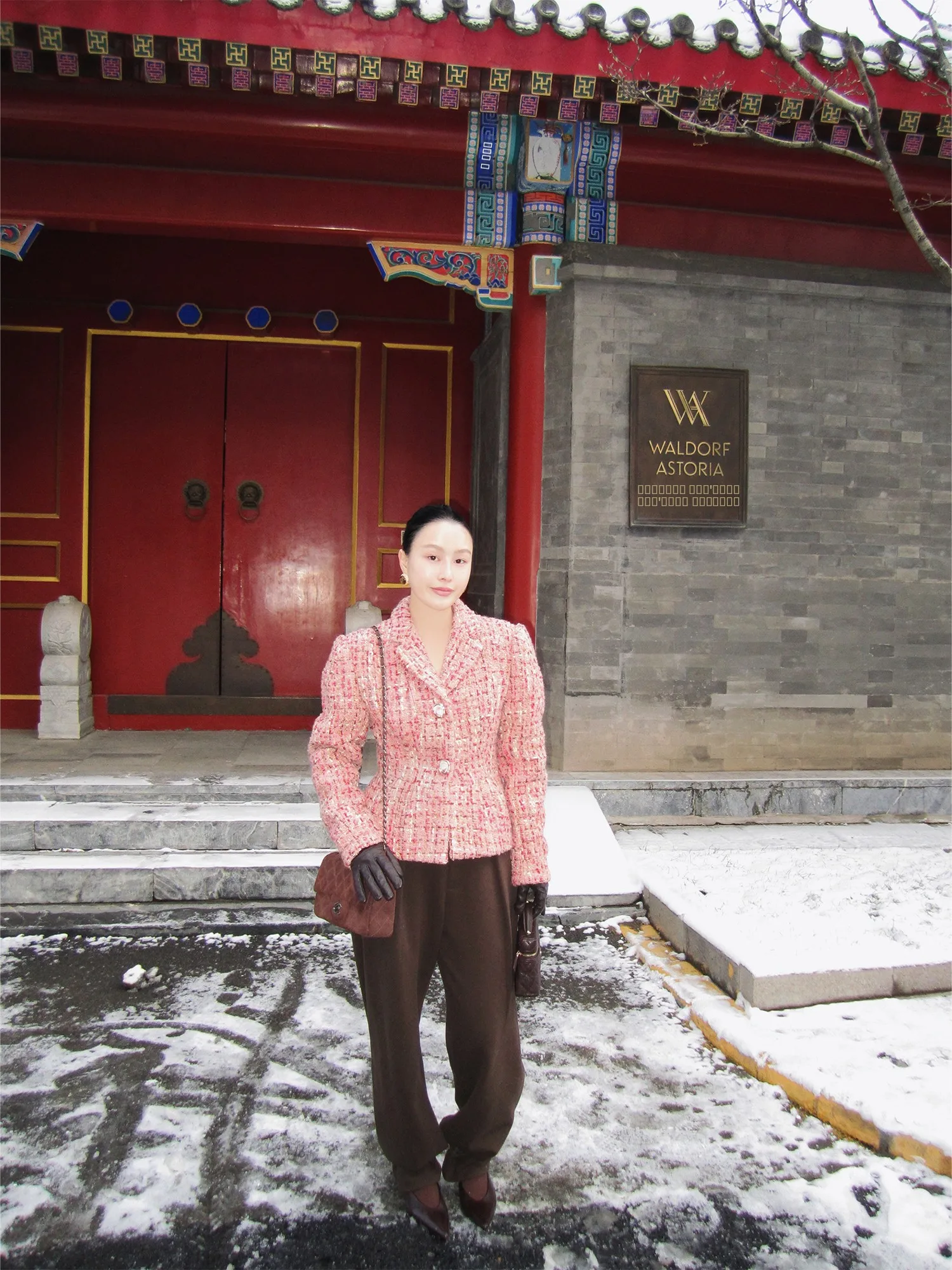 

Женское пальто WEINISIAN Miss Zhu в стиле ретро, из твидовой ткани, стеганое, с эффектом утяжки талии, длинное, модель 2025 года, новинка