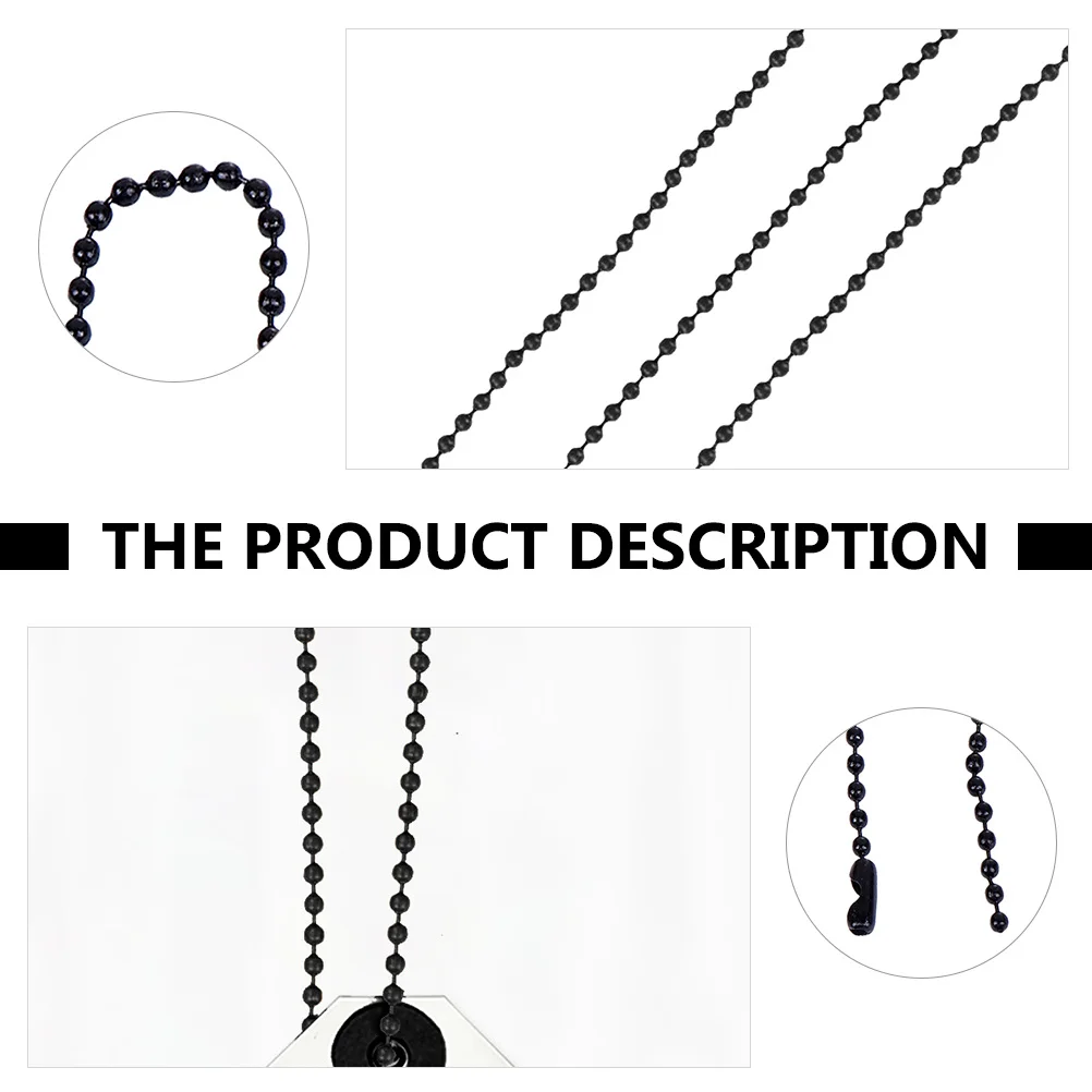 

100pcs 2.4Mm Ball Chain Connector For Diy Jewelry Making Tag Pendant Necklaces Iron Bead Chain Craft Decoration