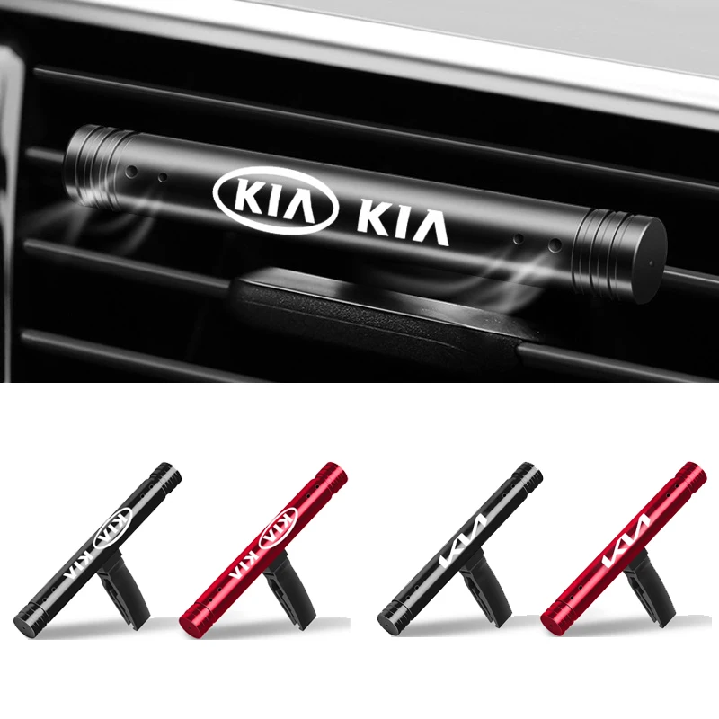 Interior do carro ambientador auto perfume clipe emblema acessório para kia gt-line sportage ceed rio picanto sorento soul cerato ving