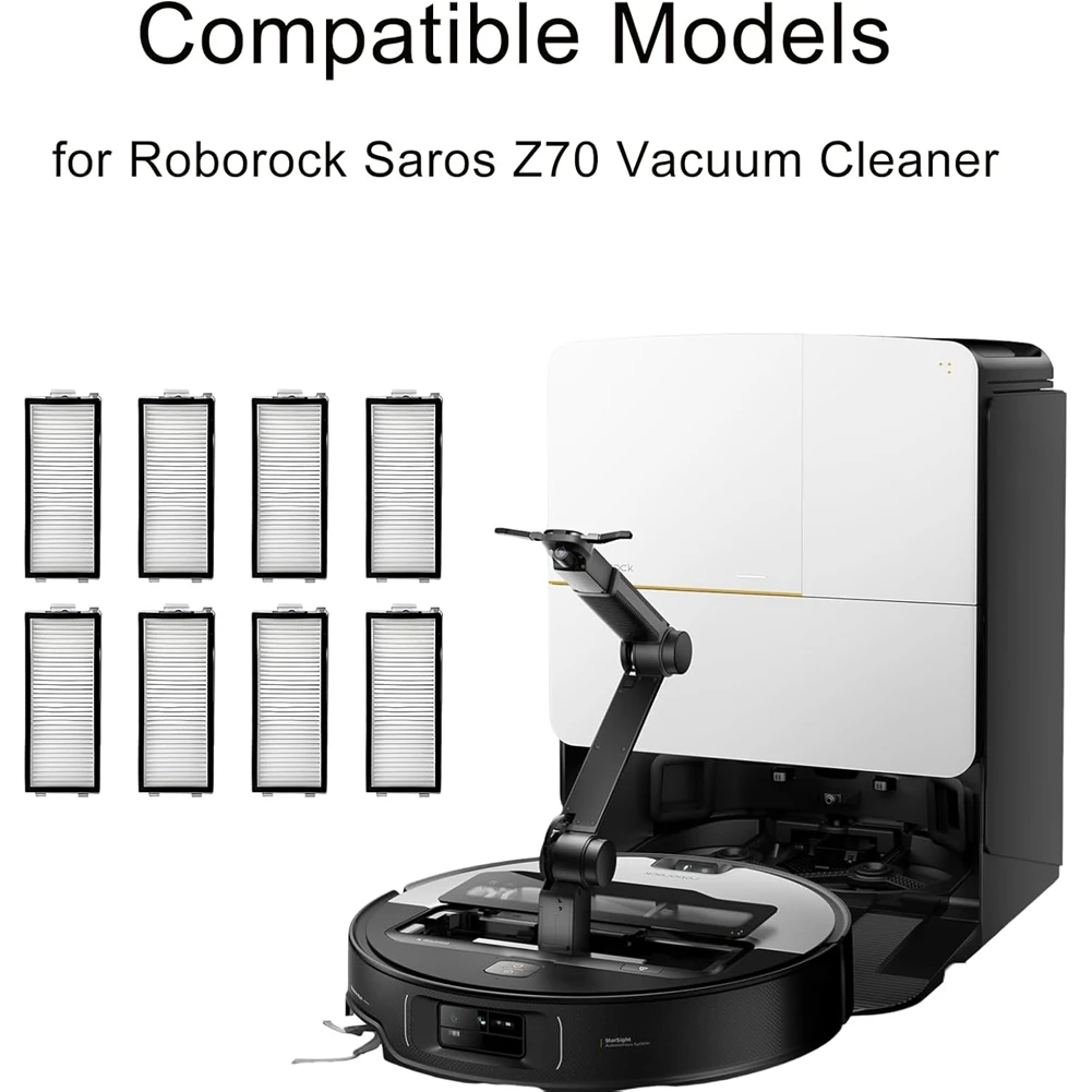 N98R قطع غيار فلتر قابل للغسل لـ Roborock Saros Z70/ Qrevo Master جهاز آلي لتنظيف الأتربة ملحقات فلتر HEPA