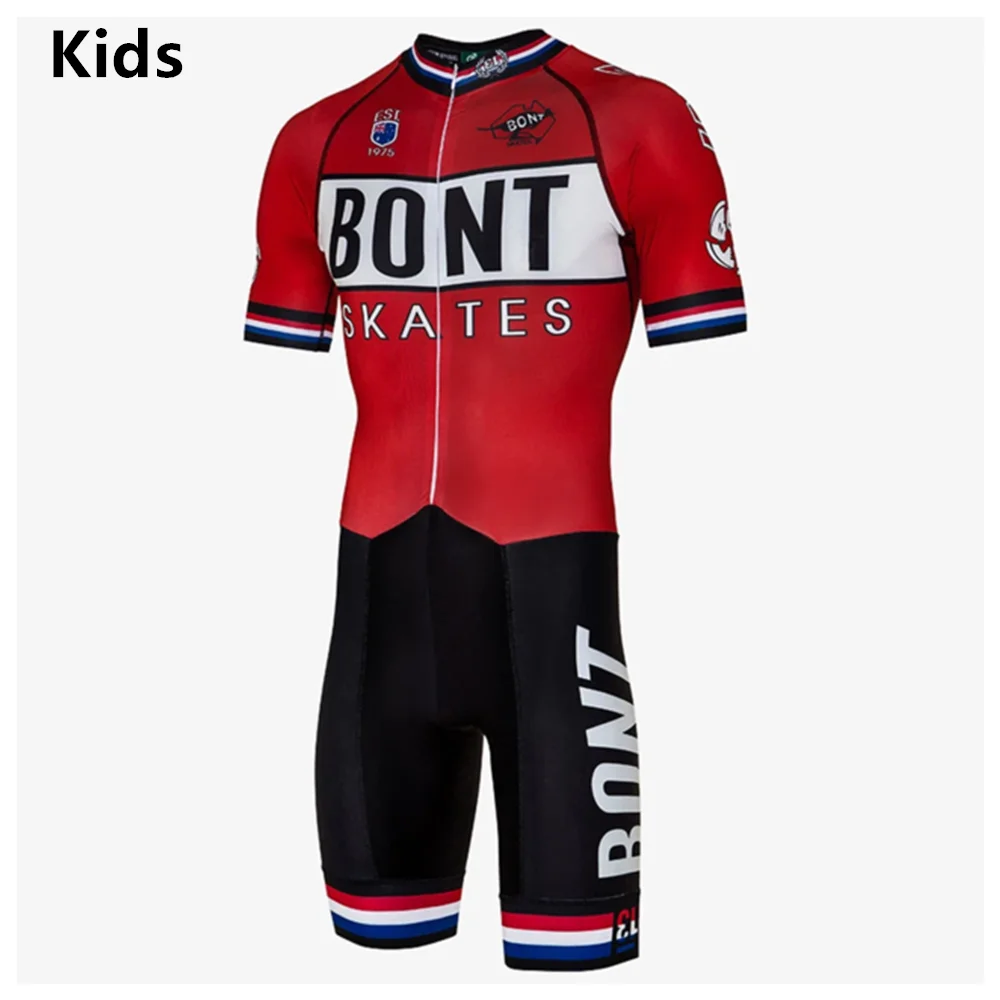 Kids Skating Race Skinsuit Team Roller Skate Speedsuit Boy/Girl Skate Lycra Speedsuit Children Team Suit Inline Skating Trisuit