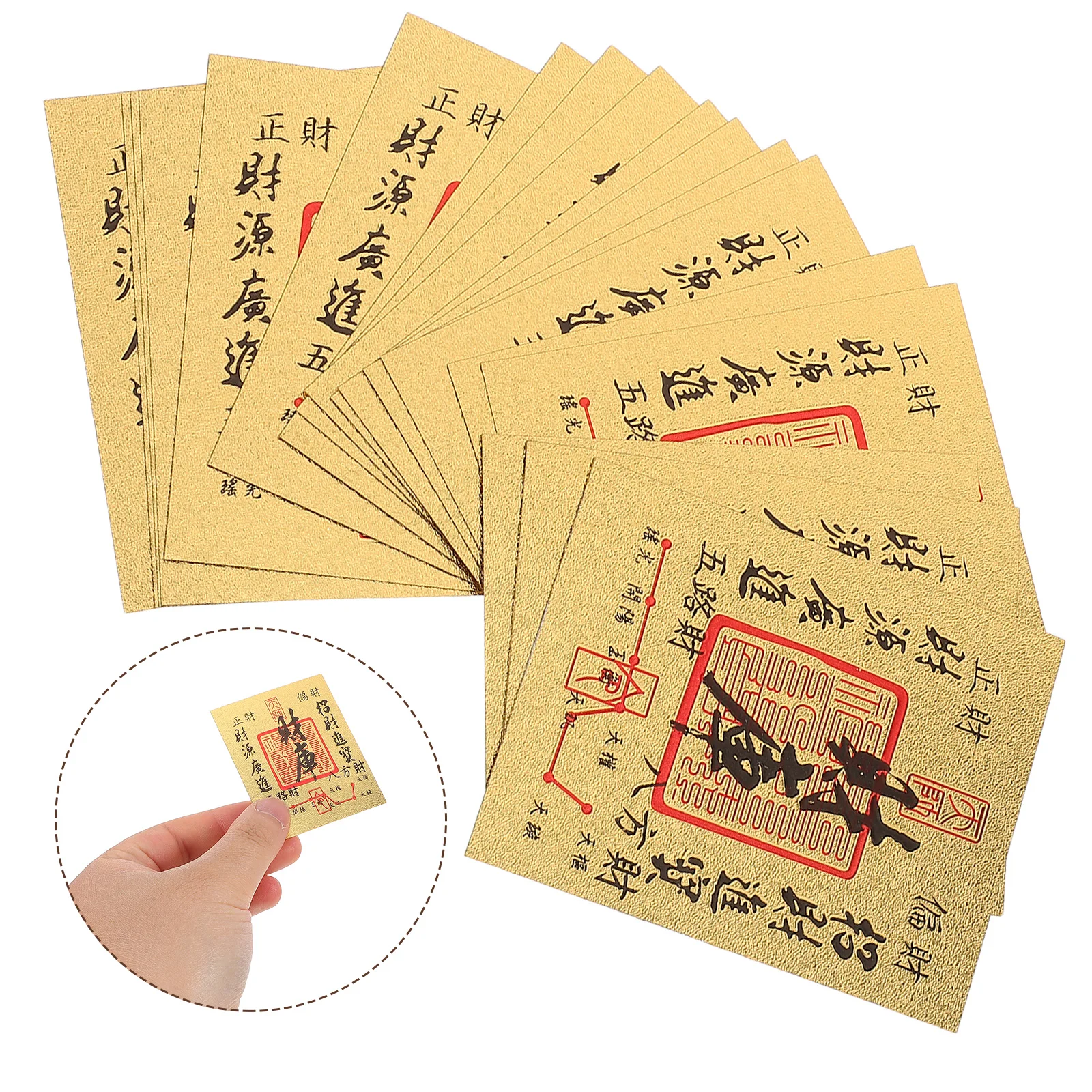 

20 Pcs Tai Sui Amulet Chinese General Cards Taisui Amulets Small Auspicious Feng Shui