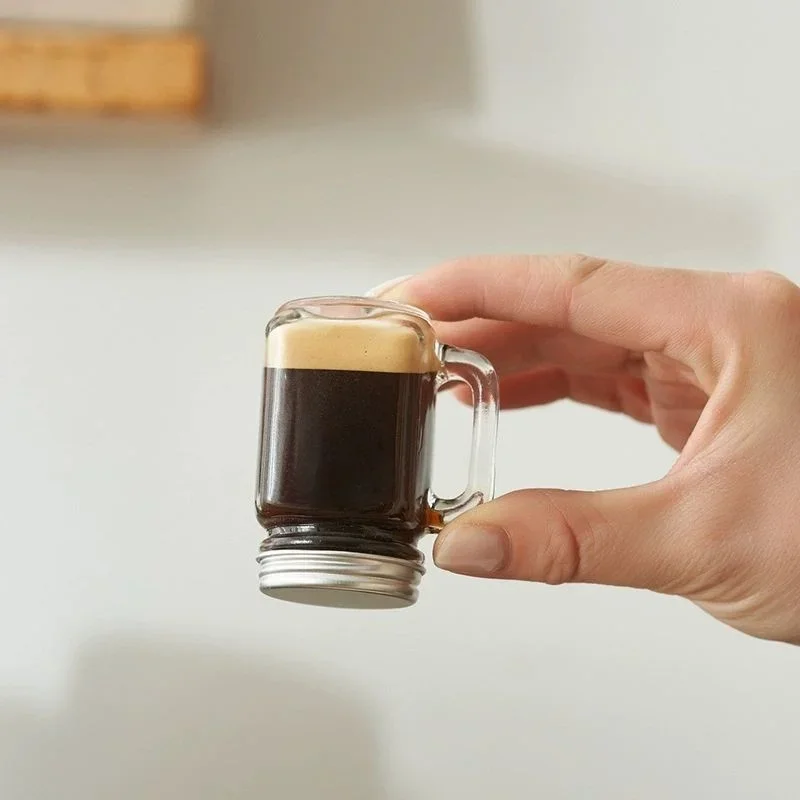 35ml Mini Coffee Concentrate Sub-bottling Sealed Jar Small Sample Glass bottle Wine Cup Milk Honey Storage Jar Coffee Tool