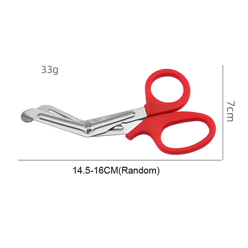 1 шт., нержавеющая сталь, выживание, фельдшер, медицинская спасательная повязка для медсестры, травм, марлевая повязка, пластырь, ножницы для резки, ножницы