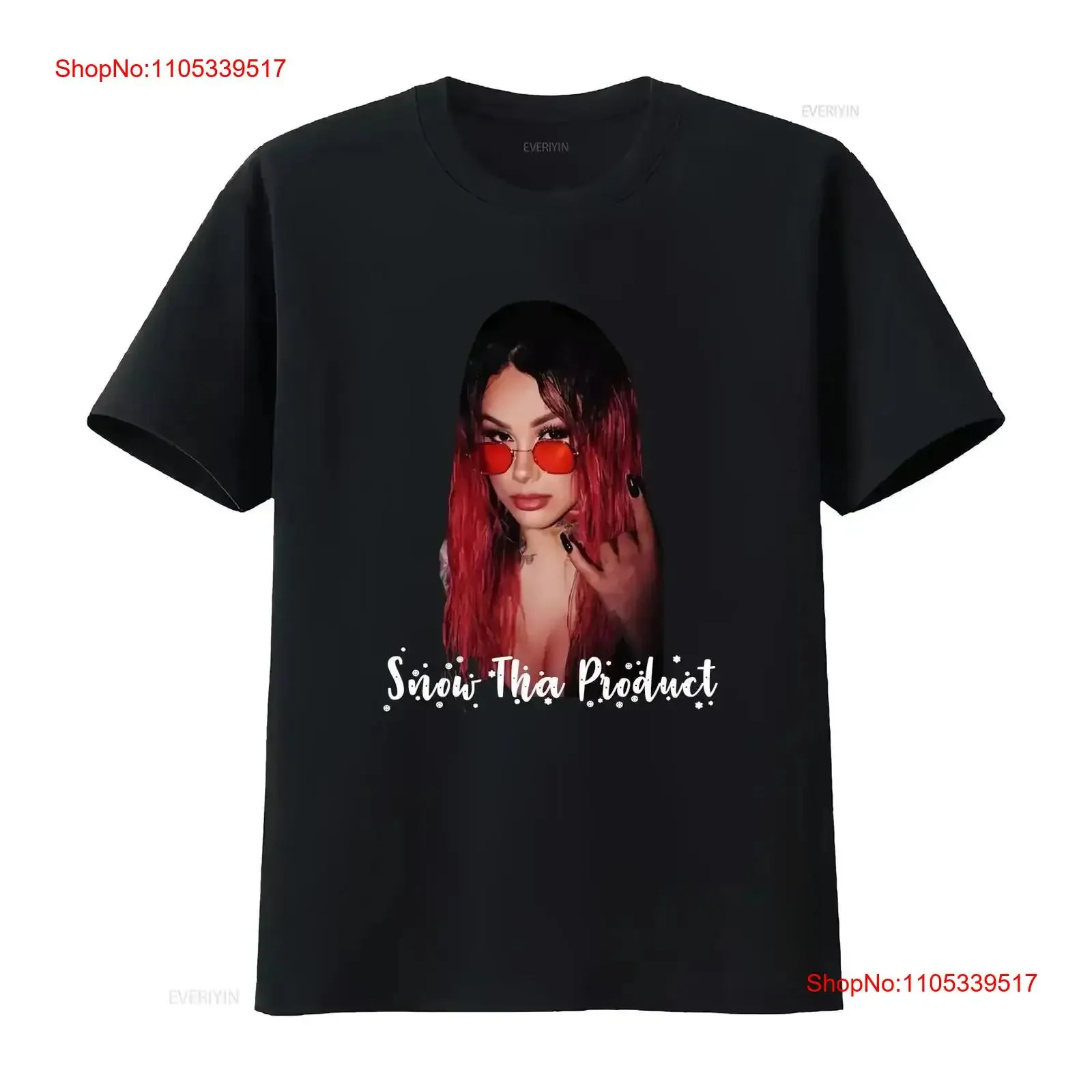 HOT NEW Snow Tha Product T shirt black Short sleeve S to 5Xl 3F902 vintage Washed Versatile Casual designer clothes streetwear