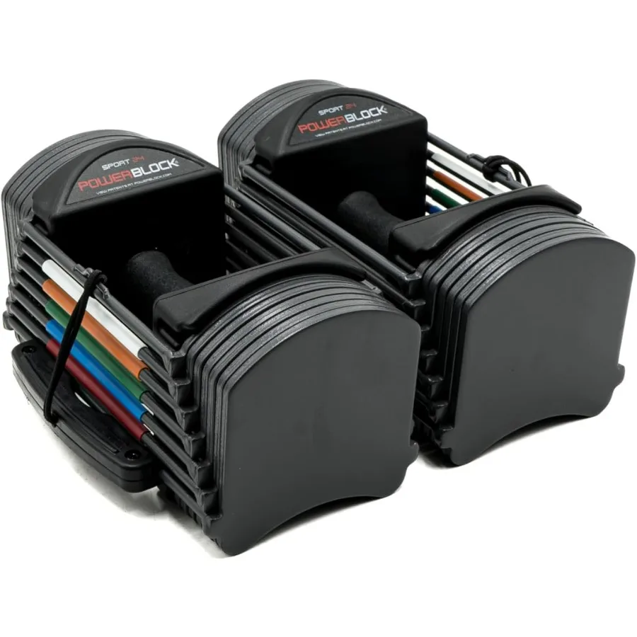 

Регулируемые гантели Sport 24, 3–24 фунта. Прочная сталь, инновационное домашнее тренировочное оборудование, силовые тренировки «все в одном»