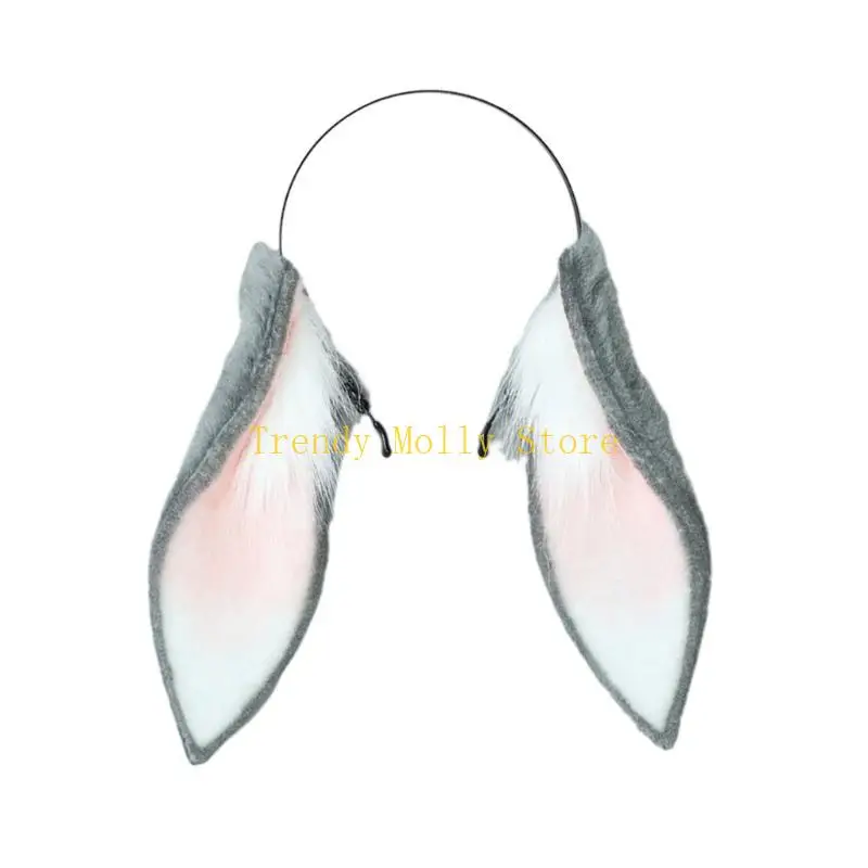 

N5KB Anime Cosplay Props Hair Hoop Furry Hair Styling for Halloween Headband Furry Rabbit Animal Carnivals