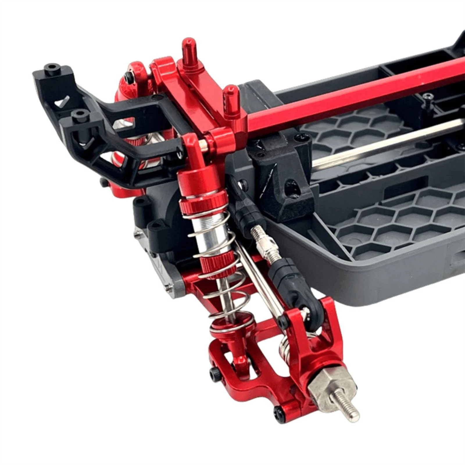 Metal Upgrade Parts 1:14 Scale Aluminum Shock-Absorber System Kit Arm Bearing Kit Stronger Hardware Stable for Hobby Builders