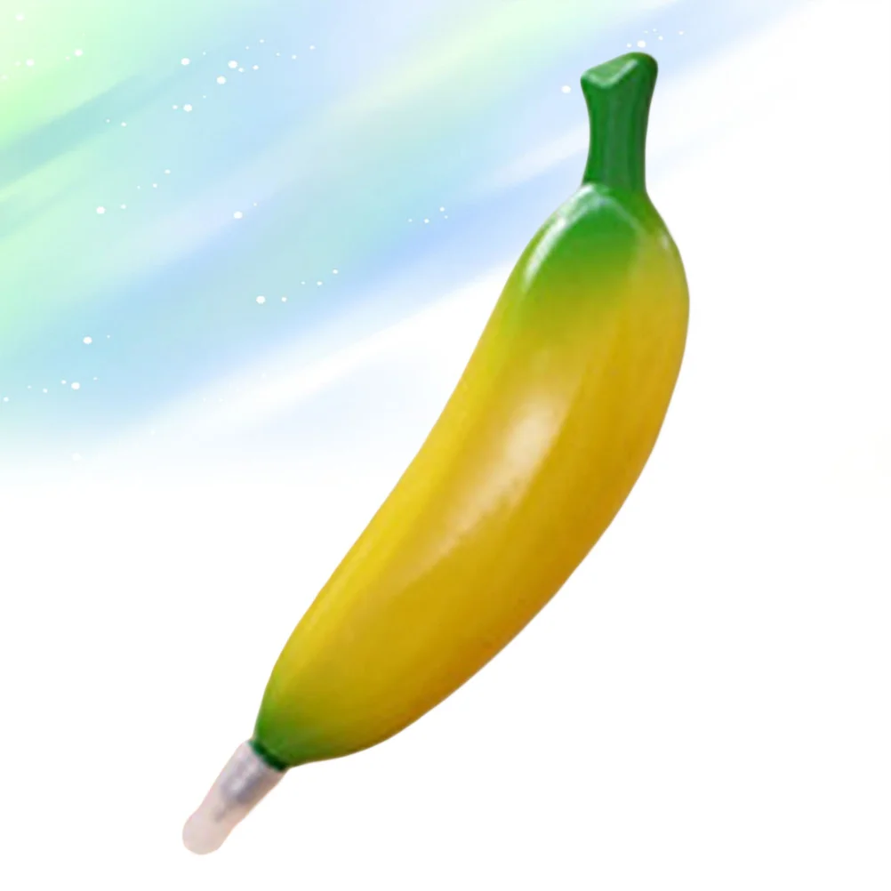 1Pcs Cartoon Fruit Ballpoint Pen Banana Shape Magnetic Smooth Write Yellow for School Office Home
