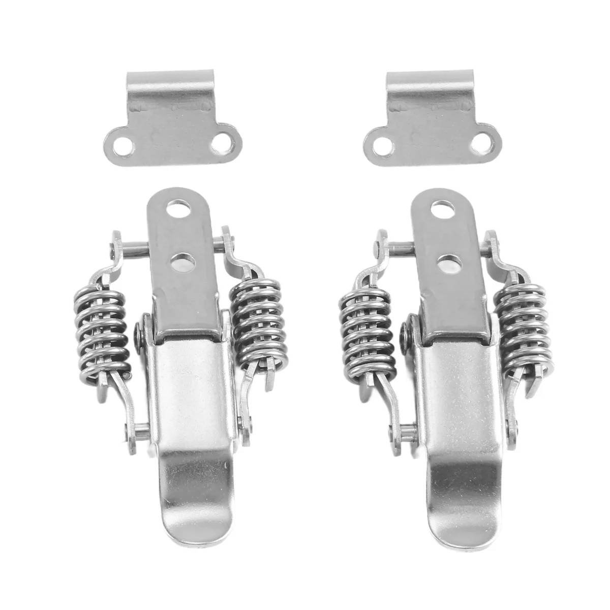 ETRT 2x Toolbox Draw Compression Spring Toggle Latch Catch Clamp Silver