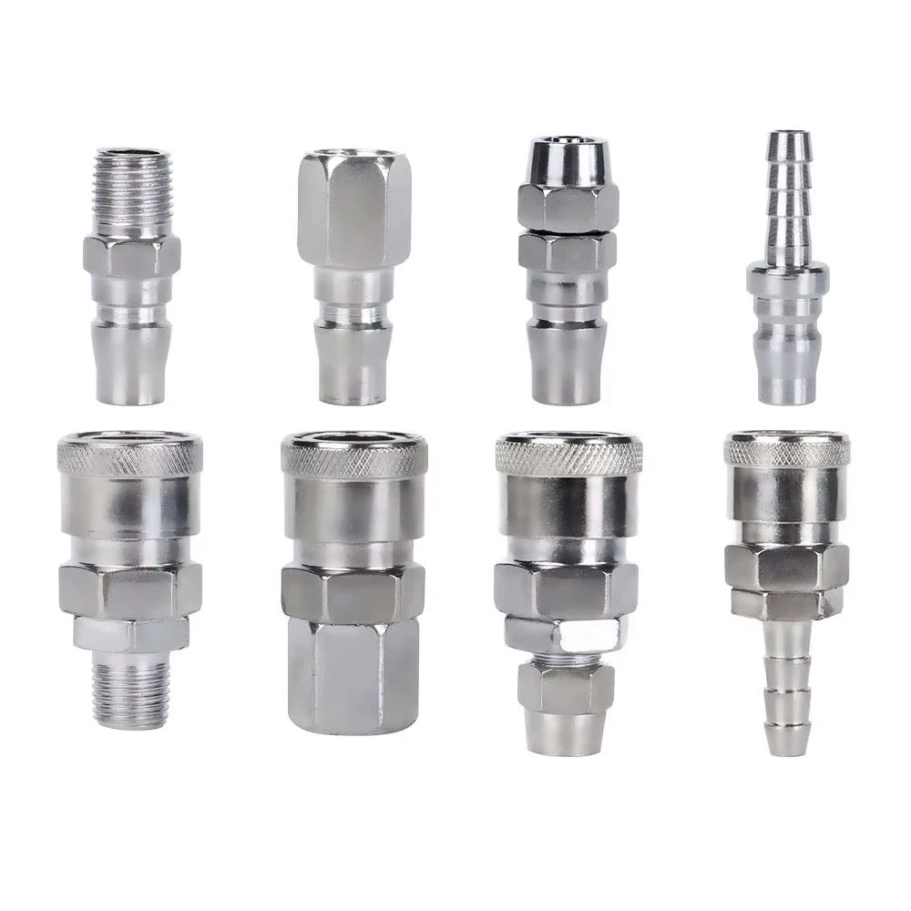 Pneumatic Fitting Rapidities Air Hose Connector Coupling Compressor Accessories Quick Release Chinese Pneumatic Connection Stand