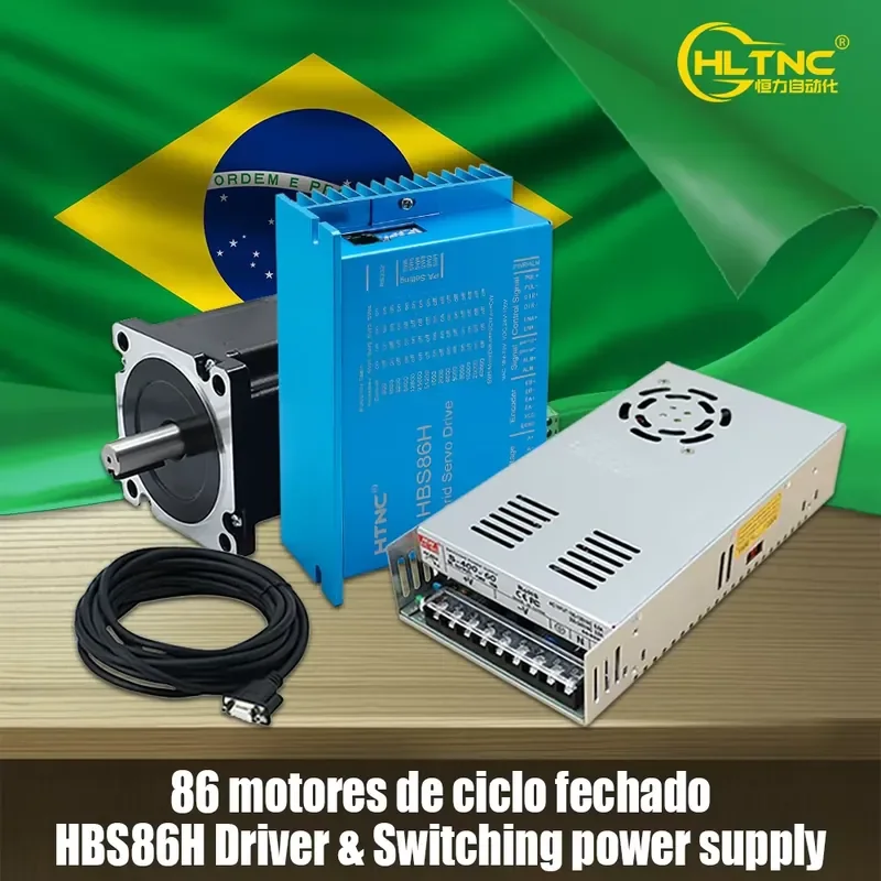 

Free Shipped Brazil Shipped Closed-loop Motor 4.5NM 8.5N 400W 60V Power Supply HBS86H Driver Kit for PLC Sensor Controller