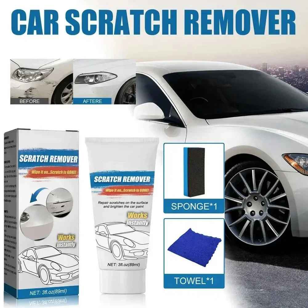 

Car Scratch Removal Cream 89ml Scratch Repair Polishing Kit Auto Body Grinding Compound Cream for Auto Wash Repair Maintenance