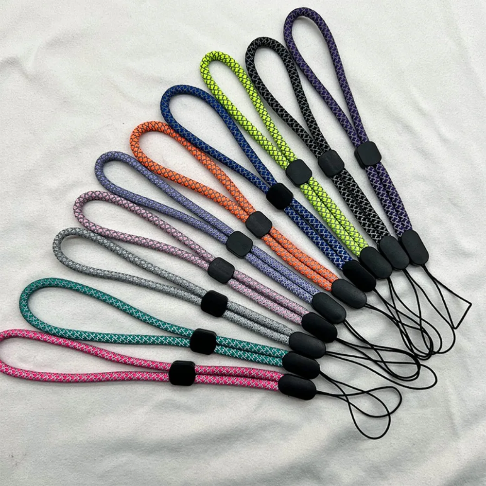 Cordão Refletivo Ajustável para Celular, Lanyard para iPhone, Pen Drives USB, Chaveiros Xyun, Câmera, Chave de Carro, Atacado