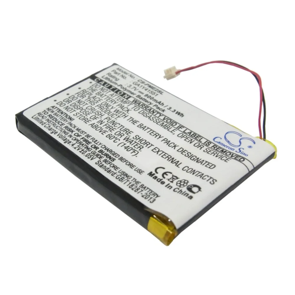 Batería de polímero de litio para PDA, batería para Pocket PC para Palm, 3,7 V, 900 mAh, modelos compatibles: Tungsten E2