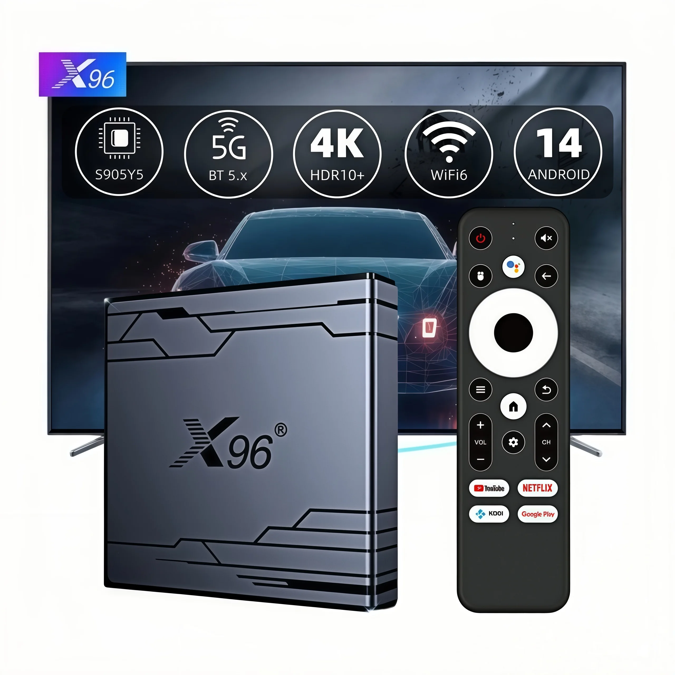 X96 NEX Android 14 TV Box 4GB 32GB