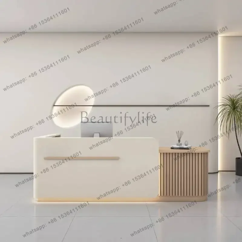 LJY Kitchen Restaurant Reception Desks Hotels Boutique Counter Podium Reception Desks Pulpit Beauty Mostrador Recepcion Furnitur