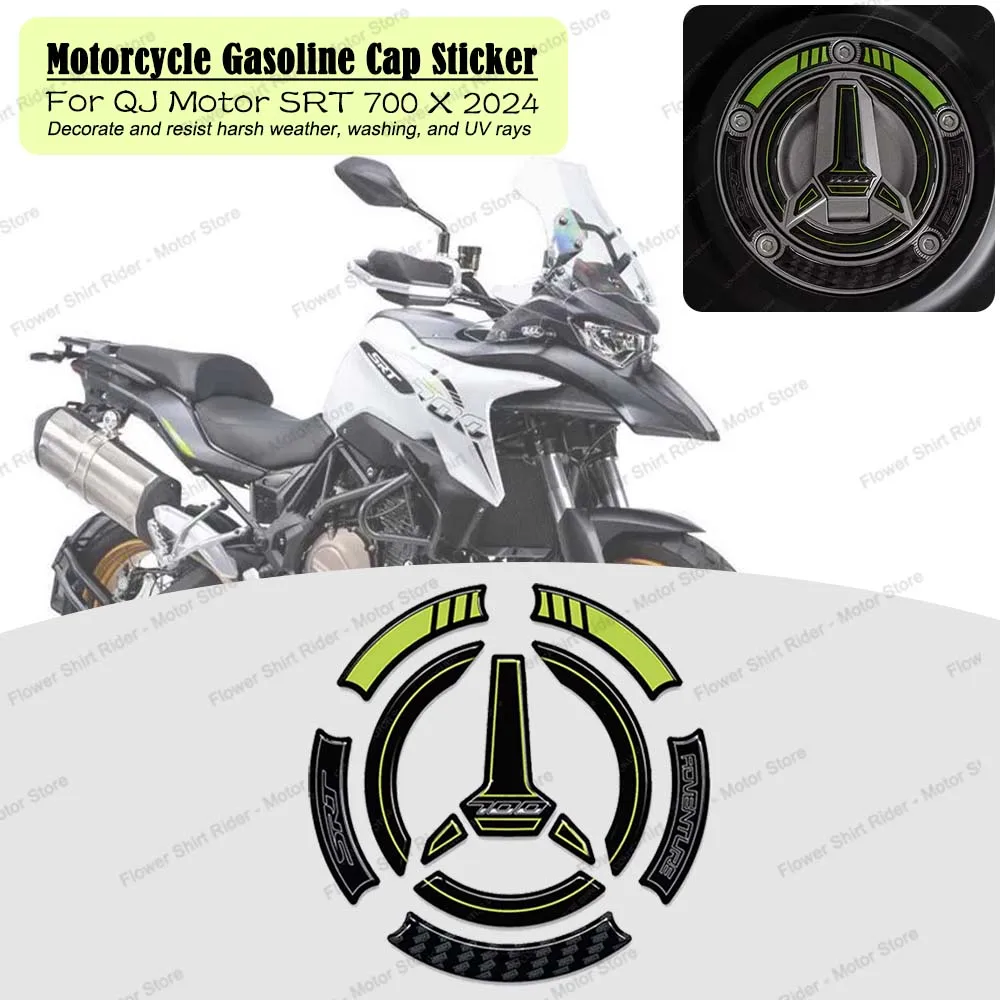 

For QJ Motor SRT 700 X 700X 2024 Motorcycle 3D Epoxy Resin Sticker Waterproof Scratchproof Gasoline Cap Protection Sticker Kit