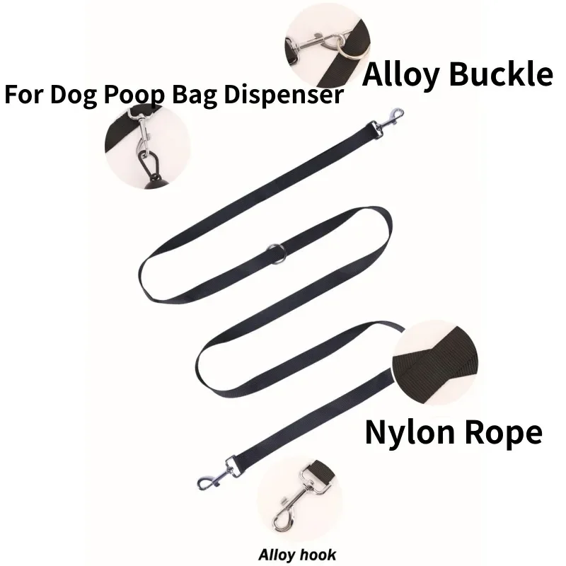 Dog Leash Hands Free Dogs Leash Adjustable Dogs Chain 230cm Double Leashes for Dog Walking Multifunctional Nylon Rope Pet Walker