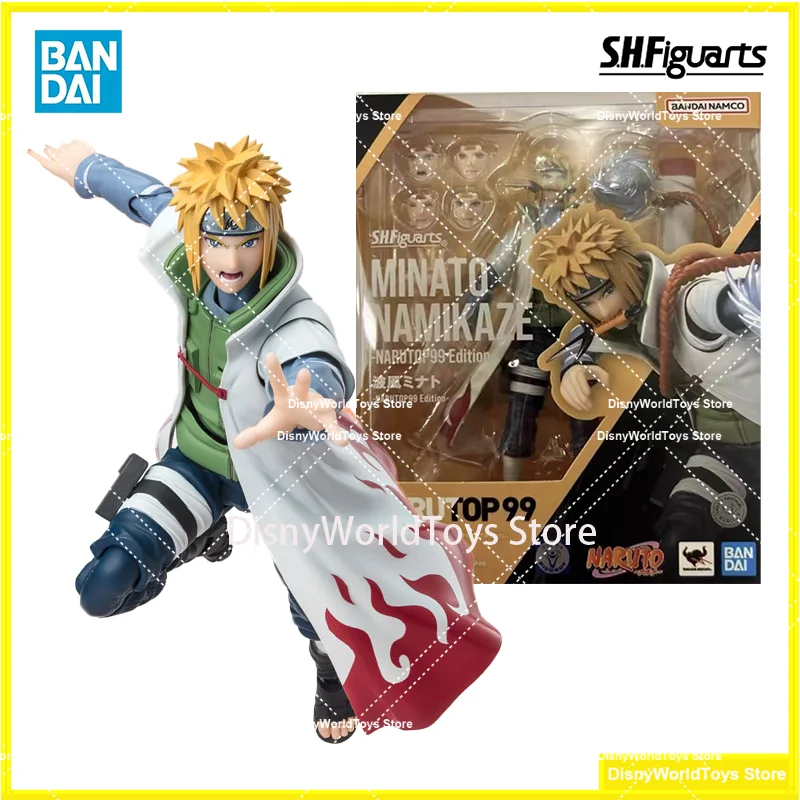 

100% Оригинальные Bandai S.H. Фигуртс SHF Namikaze Minato NARUTOP99 Edition NARUTO в наличии аниме Коллекционные фигурки модели игрушки