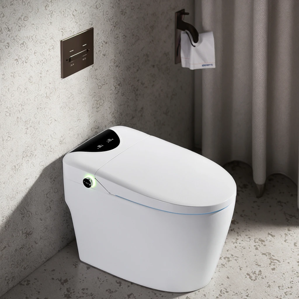 Warn Air Drying Toilet Bowl Ceramic Intelligent Water Closet Toilet