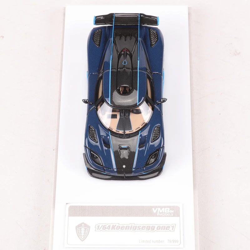 VMB 1:64  One 1 Blue Carbon Resin Model Car Limited Edition 999