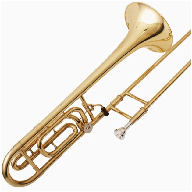 

Hooqu New Design High-grade Trombone Flat B Transposition Tenor Trombone Brass Instrument