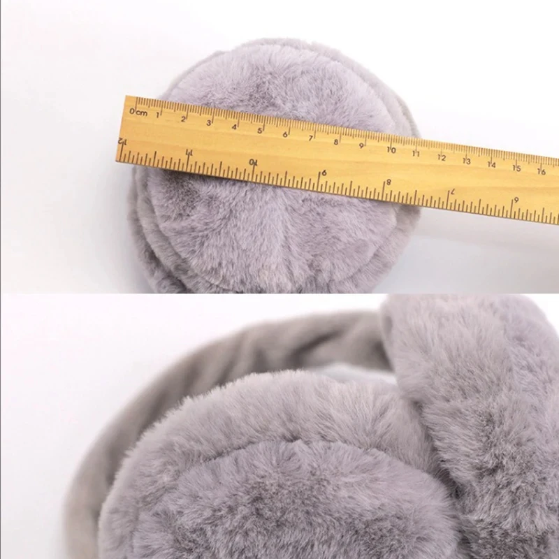 Solid Soft Plush Ear Autumn Winter Earmuffs Women Men Warm Cute Plush Ear Muffs Outdoor Cold Protection Ear-Muffs Ear Cover
