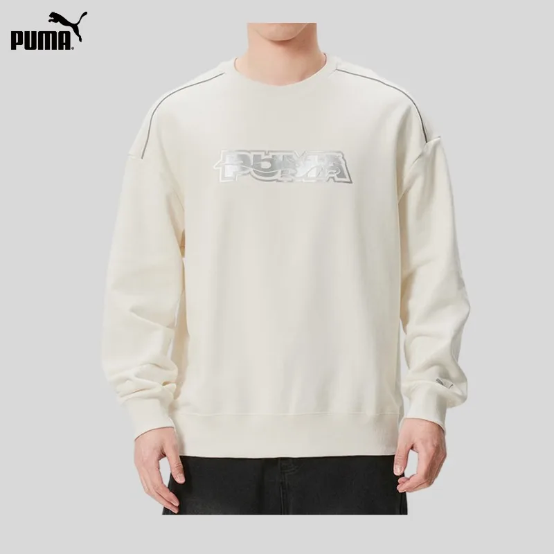 Puma Men's and Women's Crew Neck Knitted Warm and Durable Easy To Match Classic Casual Sweater 636033-91