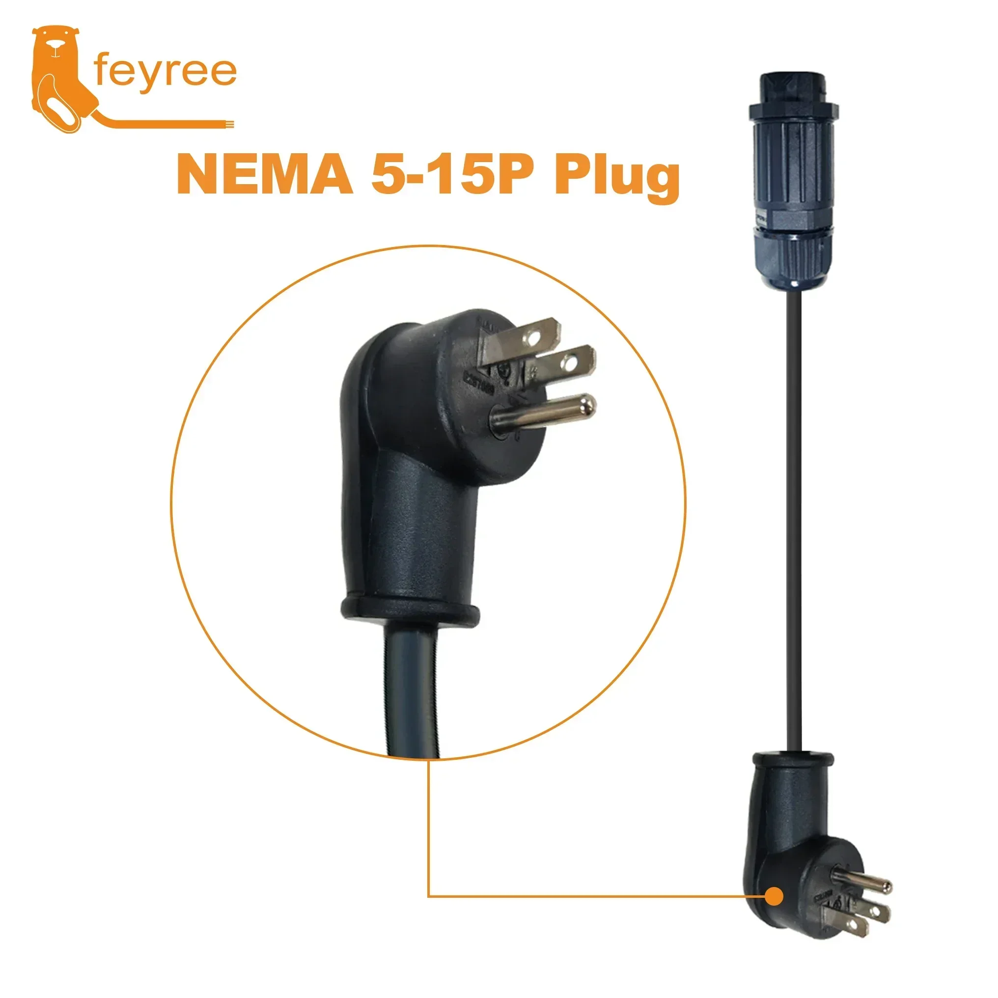 feyree 7kw Electric Vehicle Charging Adapter To EU AU Brazil Male Adapter EV Charger Connector Customized plug for Electric Car